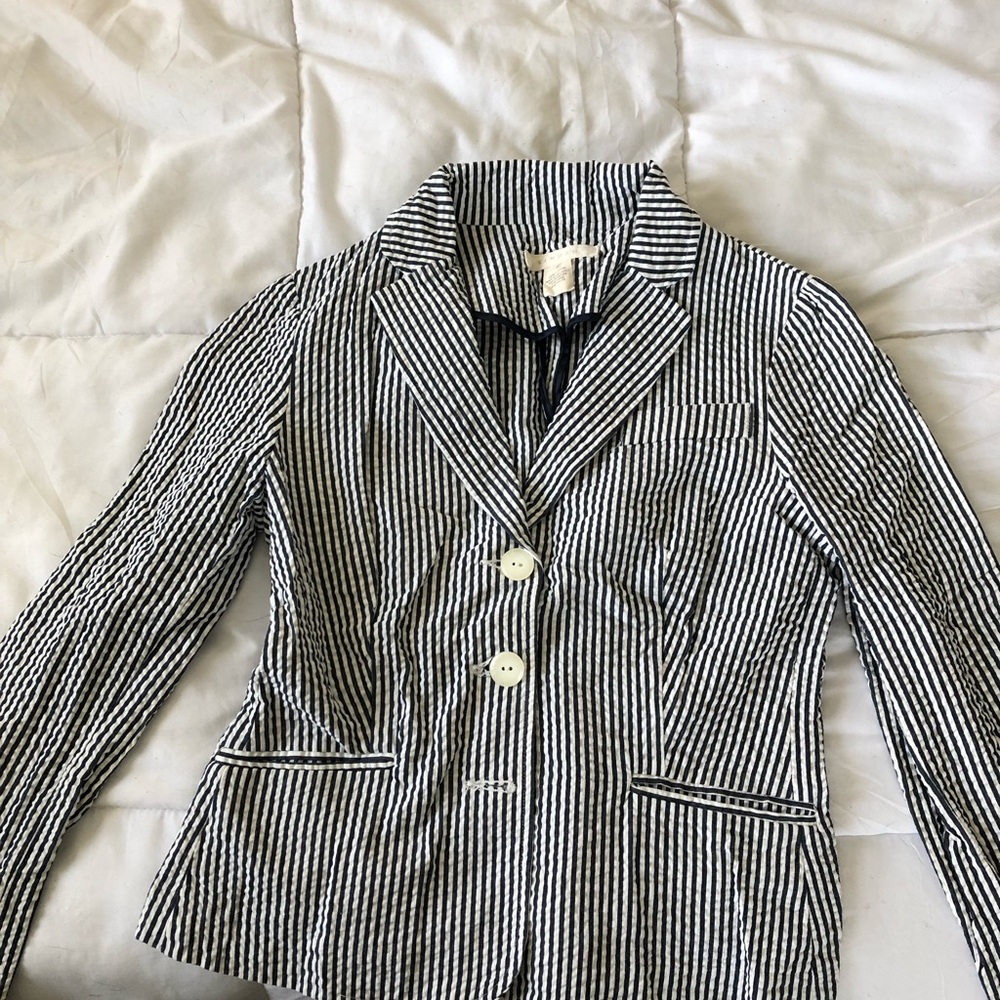 Blazer blue and white strip